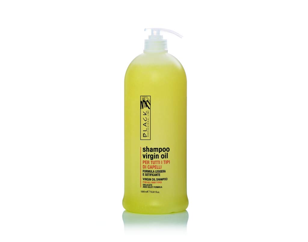 Black Professional Line Virgin Oil Silkening Shampoo, 1000 ml./33.81 fl.oz.