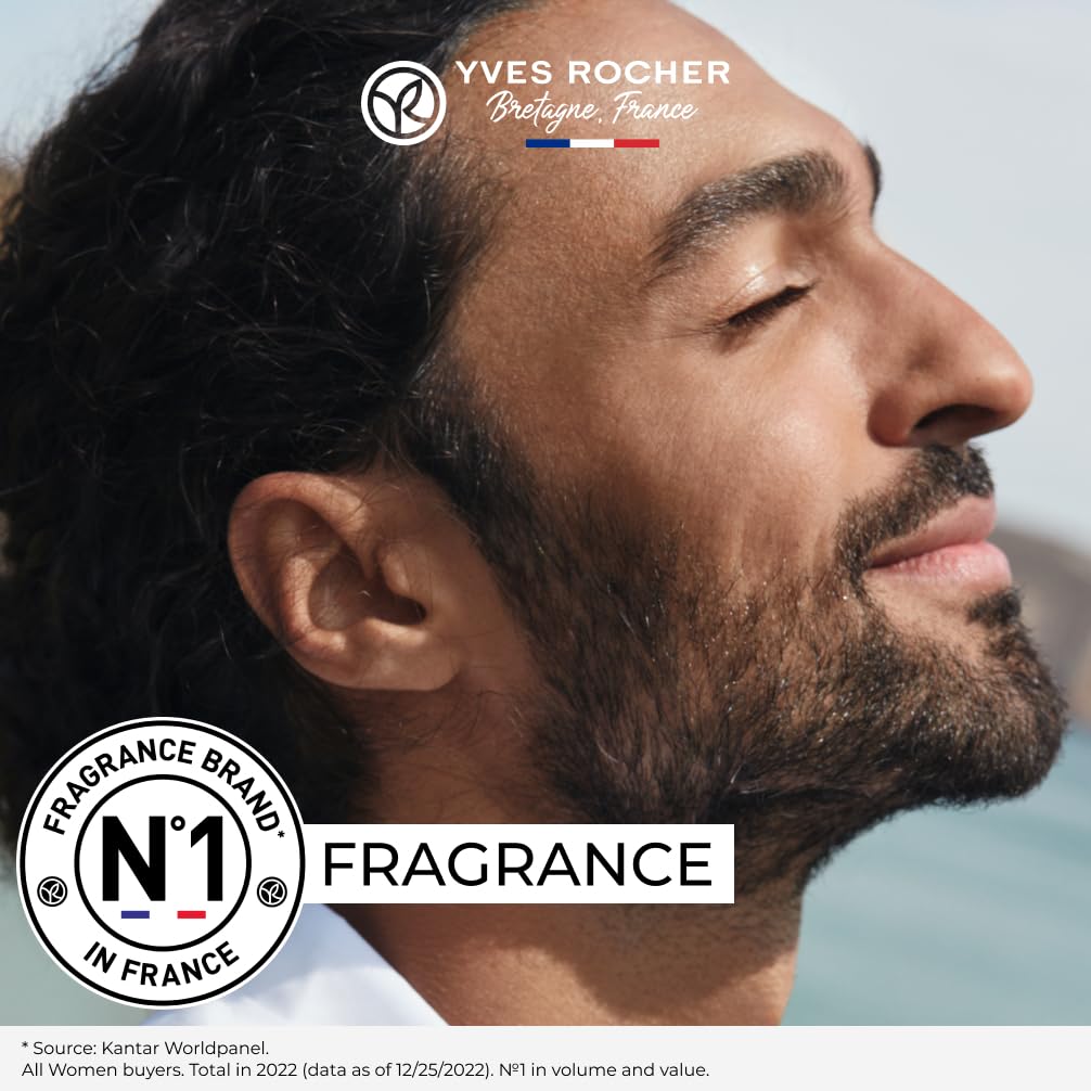 Yves Rocher Eau de Toilette for Men - Cuir Vetiver, 100 ml./3.3 fl.oz.