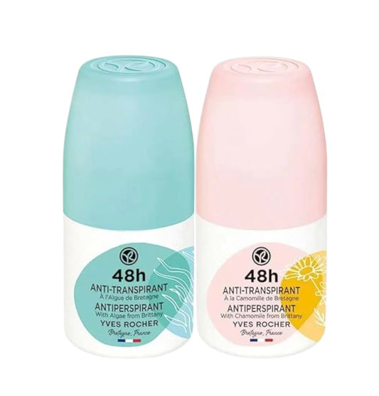 Yves Rocher 48H Antiperspirant – Long-Lasting Freshness, No White Marks, Gentle on Skin – 50ml / 1.7flOz