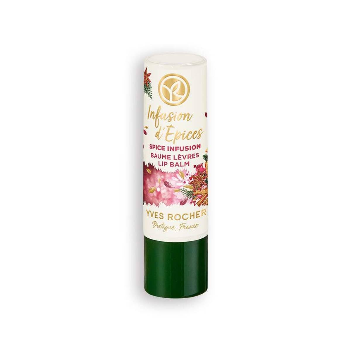 Yves Rocher Lip Balm A Cocktail of Spices, 4.8g/0.17oz - Nourishing Lip Care, Hydrating Lip Balm, Exotic Scent, Long-Lasting Moisture, Soft and Smooth Lips, Natural Ingredients, Rich Hydration