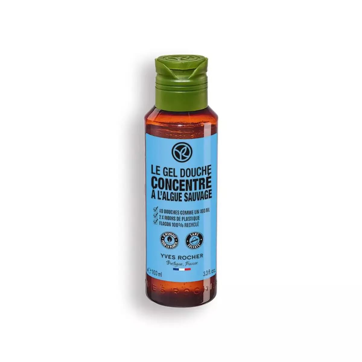 Yves Rocher Concentrated Moisturizing Wild Algae & Sea Fennel Shower and Bath Body Gel - 100 ml. / 3.3 fl.oz.