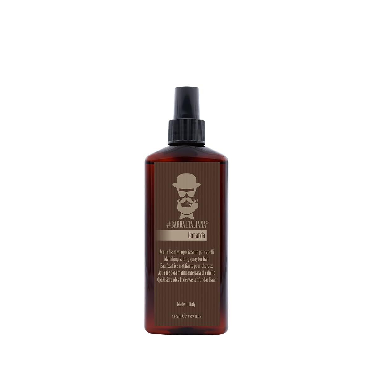 Barba Italiana Bonarda Mattifying Fixing Hair Spray for Men 150/5.07flOz - Strong Hold with Matte Finish