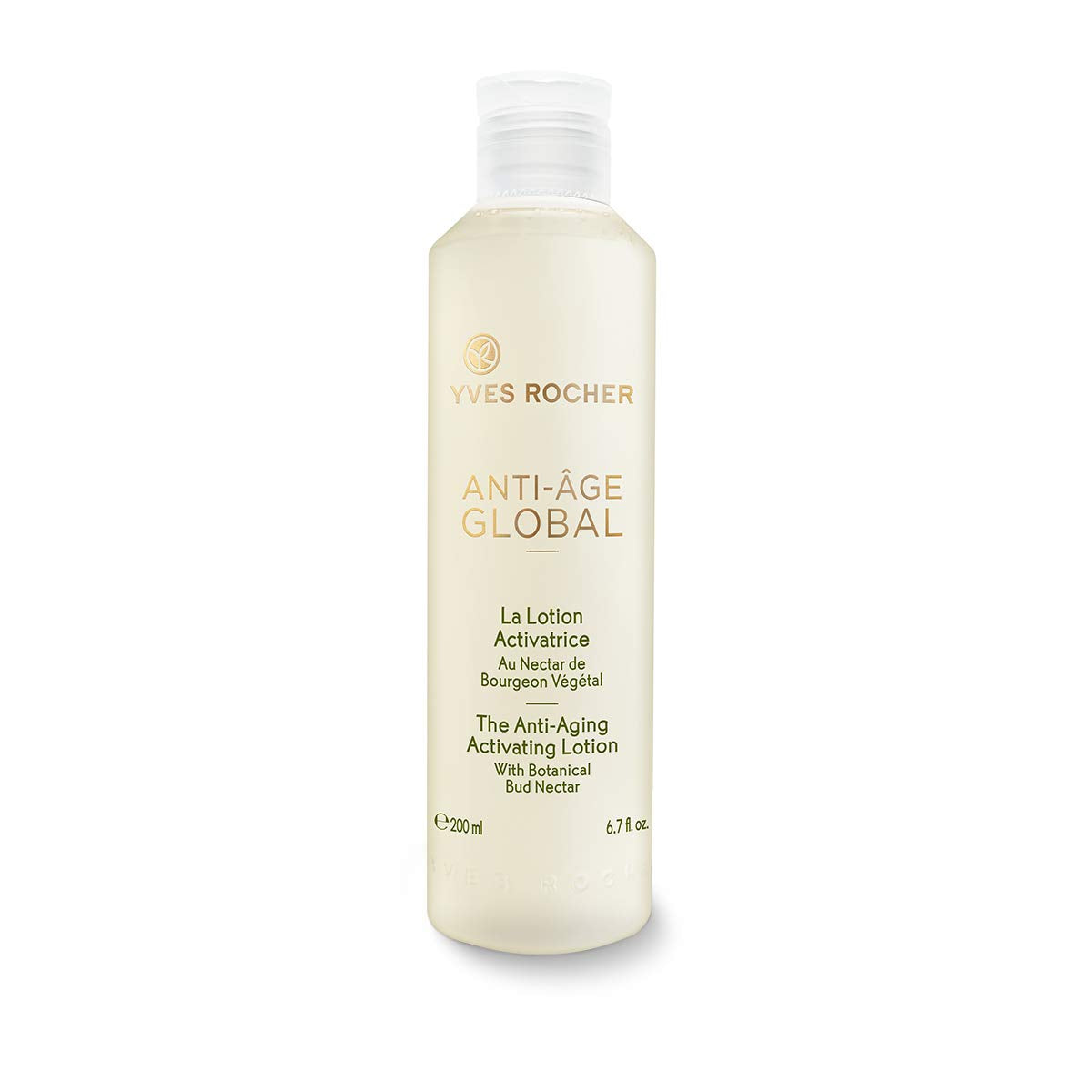 Yves Rocher Anti-Âge Global Anti-aging Activating Lotion with precious Botanical Nectar, 200 ml bottle