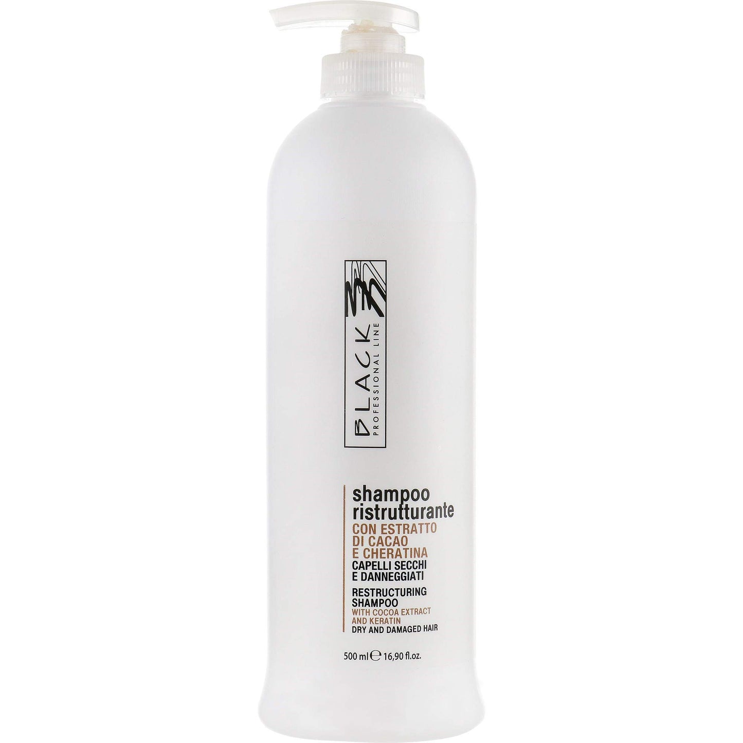 Black Professional Line Chocolate & Keratin Shampoo, 500 ml./16.9 fl.oz.