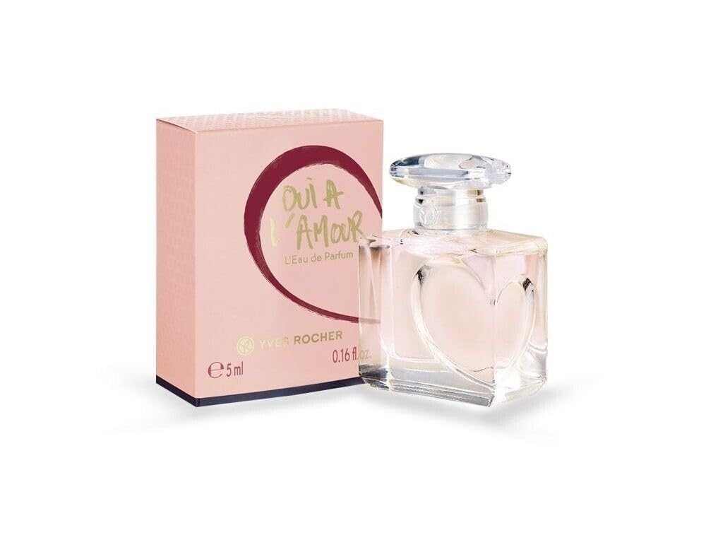 Yves Rocher Oui À L'amour Eau de Parfum for Women Long Lasting Fragrance Spray Perfume Travel Size 5 ml./0.1 fl.oz.