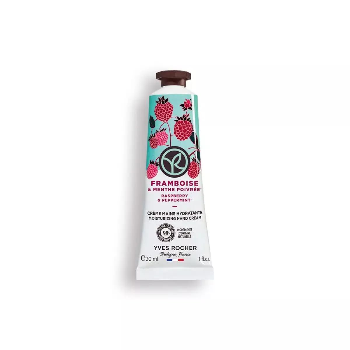 Yves Rocher Moisturizing Raspberry and Peppermint Hand Cream - 30 ml. / 1 fl.oz.