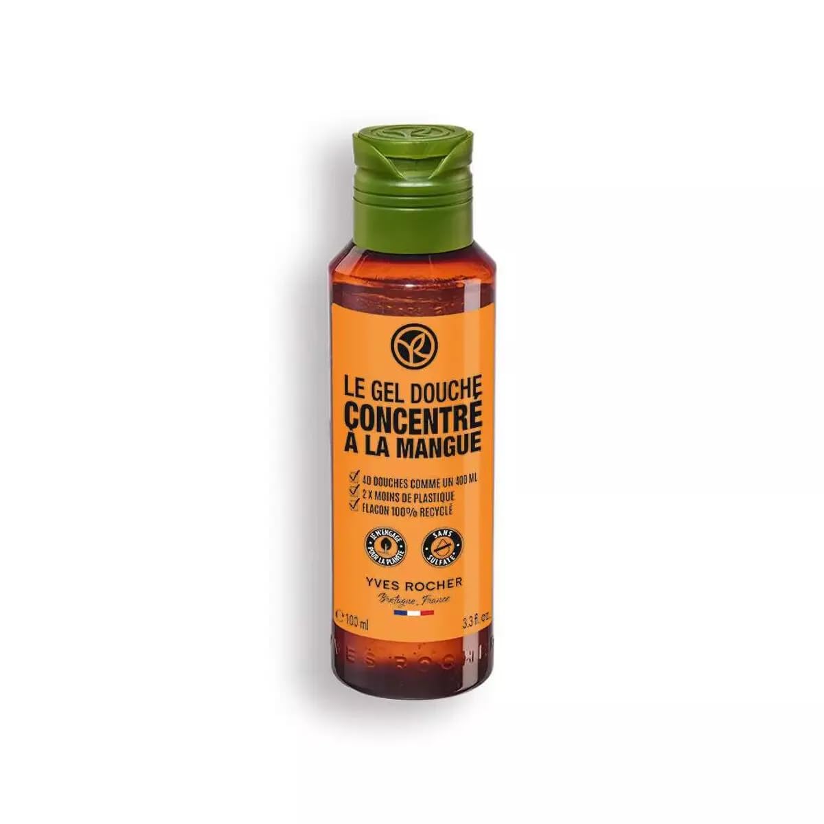 Yves Rocher Concentrated Moisturizing Mango Shower and Bath Body Gel - 100 ml. / 3.3 fl.oz.
