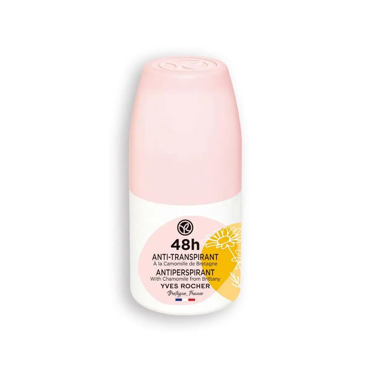 Yves Rocher 48H Antiperspirant – Long-Lasting Freshness, No White Marks, Gentle on Skin – 50ml / 1.7flOz