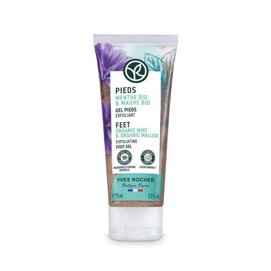 Yves Rocher Foot Exfoliating Gel, Reduce Calluses and Smooth Dry, Rough Skin, 2.5 FL OZ