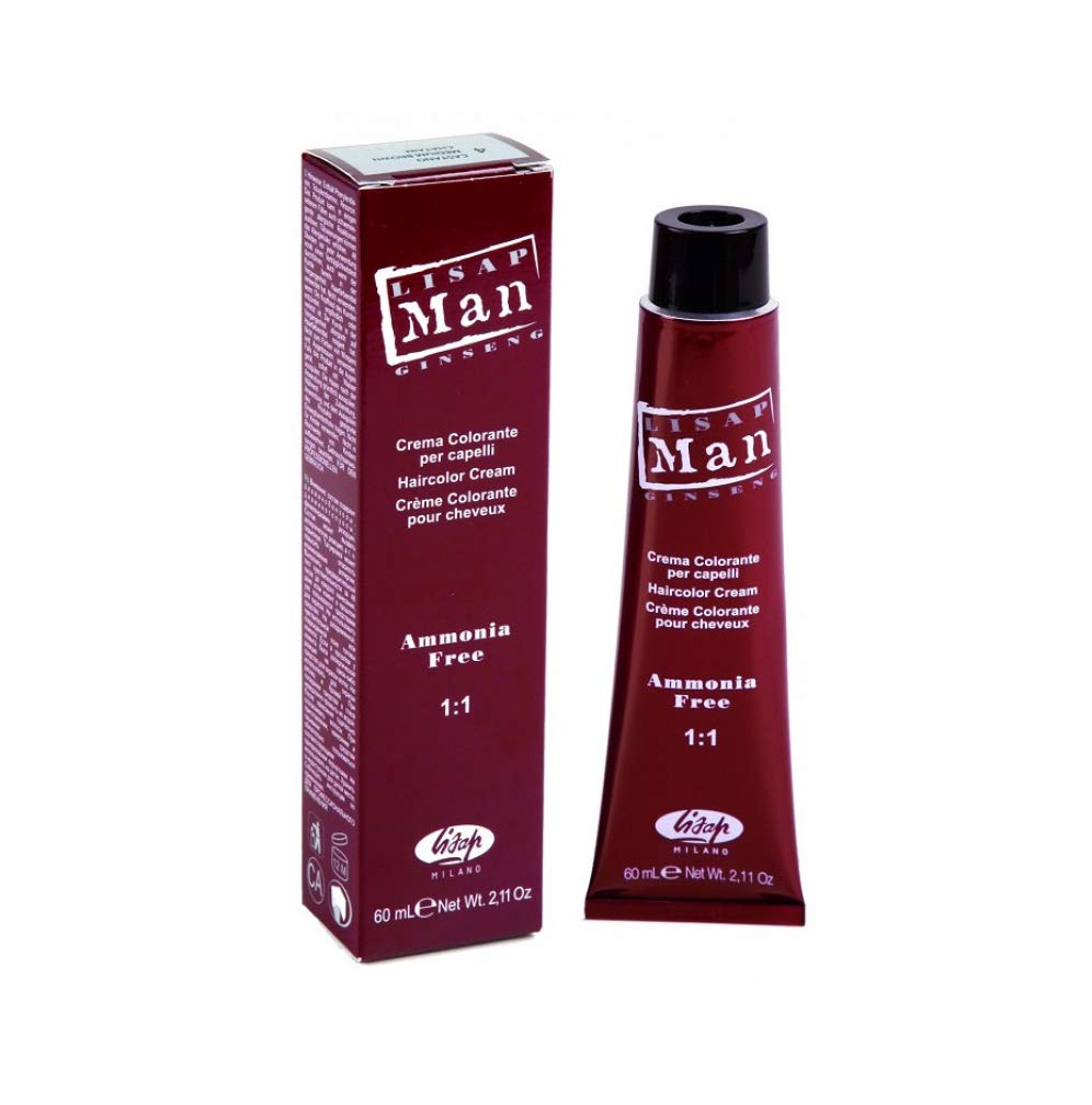 Lisap Man Color Hair Color Cream, 60 ml./2 fl.oz. (6 - Dark Blonde)