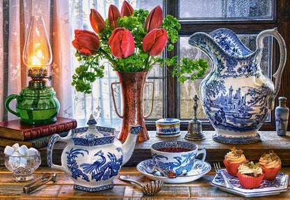 Castorland Puzzle 1500 Pieces, Still Life with Tulips - С-151820