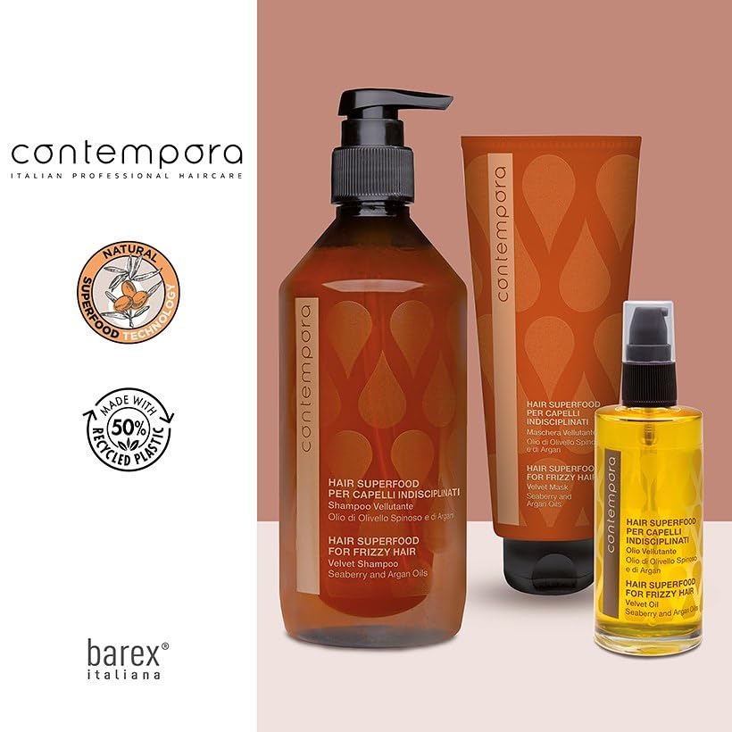 Contempora Hair Superfood Velvet Shampoo for Frizzy Hair 500ml