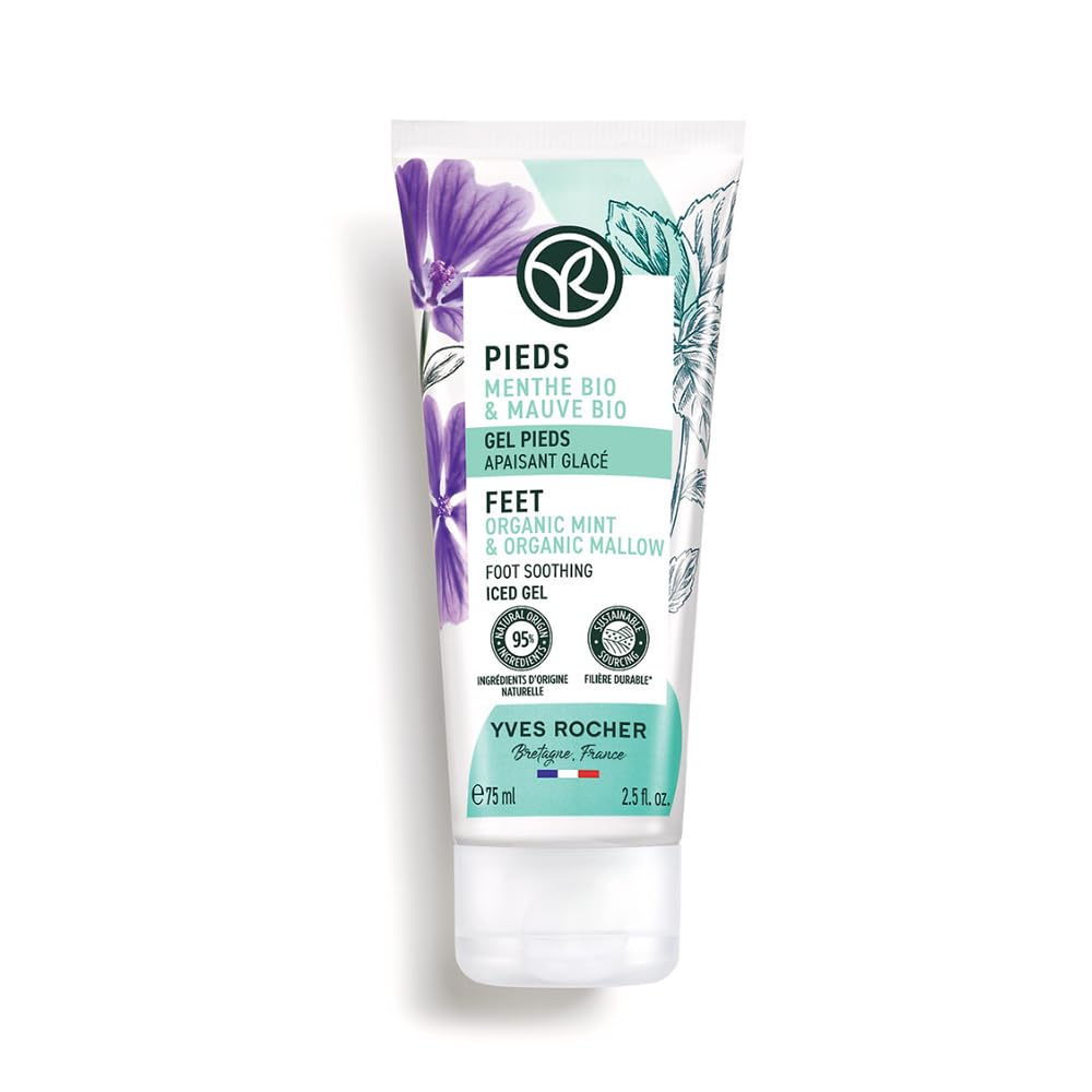 Yves Rocher Cooling Gel to Relieve Leg Fatigue Organic Mint 75 ml./2.5 fl.oz.