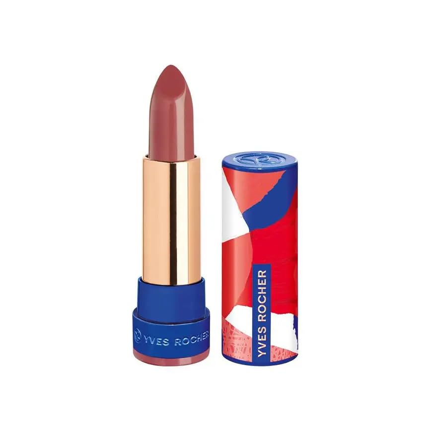 Yves Rocher Lipstick Atlas Rich Color & All-Day Care Nourishing Hydrating Formula Long-Lasting Creamy Texture – 3.7g / 0.13oz