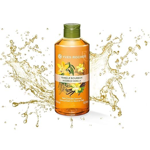Yves Rocher Bourbon Vanilla Nourishing Shower Gel Bath & Body Routine Women Men Day Care 400 ml./13.5.oz.