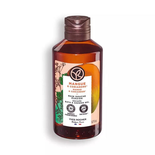 Yves Rocher Mango Coriander Nourishing Gel Bath & Body Routine 200 ml./6.7fl.oz.