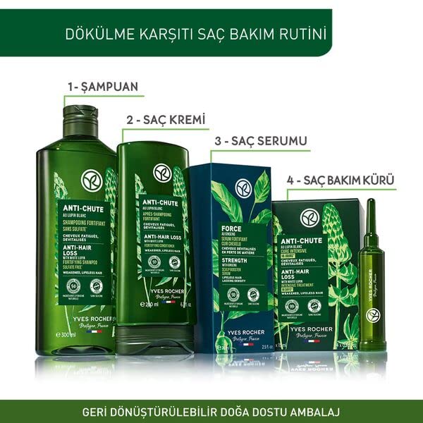Yves Rocher Serum Force Intensive Scalp Booster Strenth Serum Treatment Hair Care - 75 ml. / 2.5 fl.oz.