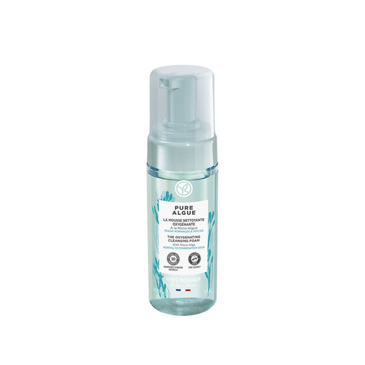 Yves Rocher Oxygenating Cleansing Foam for Normal to Combination Skin – Pure Algue – 5 Oz – 1 Ct