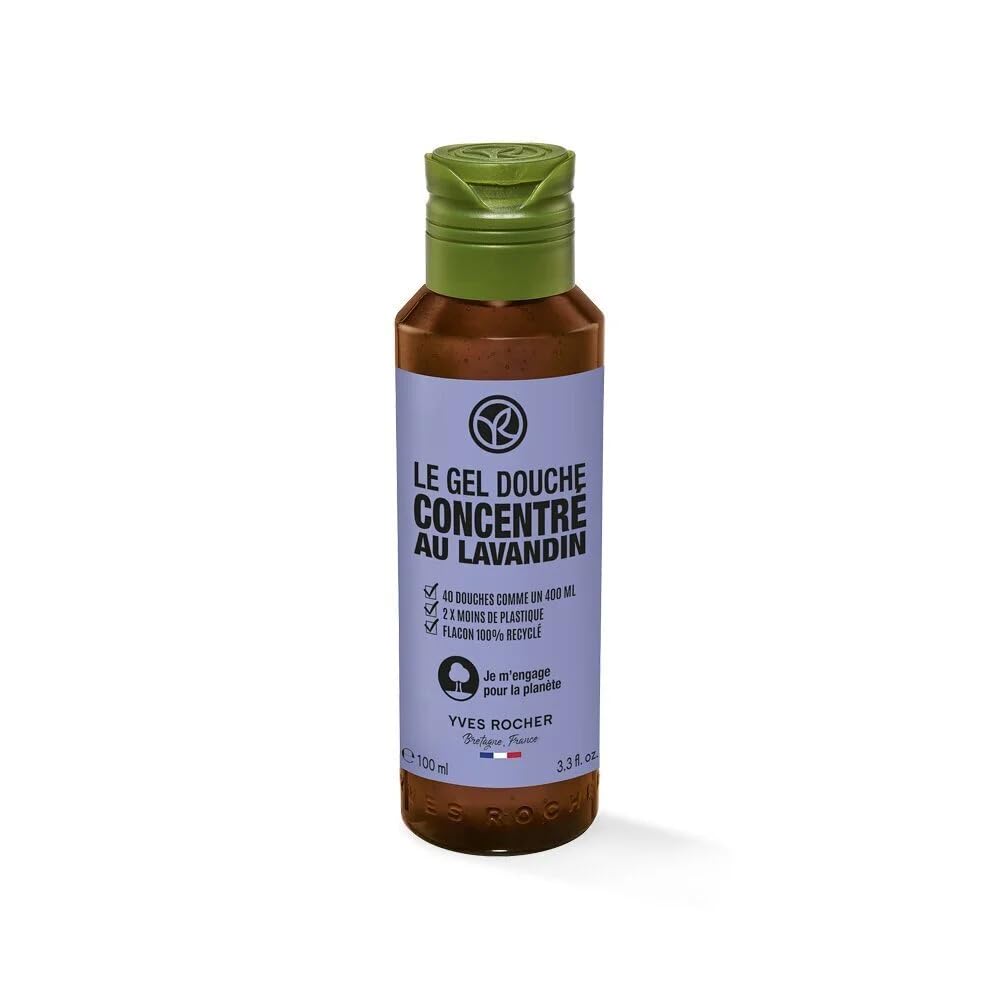 Yves Rocher Concentrated Lavender and Blackberry Shower Gel - 100 ml. / 3.3 fl.oz.