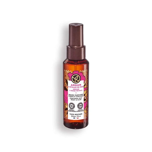Yves Rocher Argan and Rose Petals Hair and Body Spray Long Lasting Mist Women 100 ml./3.3 fl.oz.