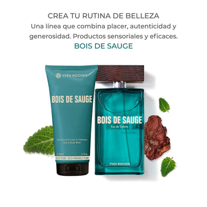 Yves Rocher Eau de Toilette for Men - Bois de Sauge, 100 ml./3.3 fl.oz.