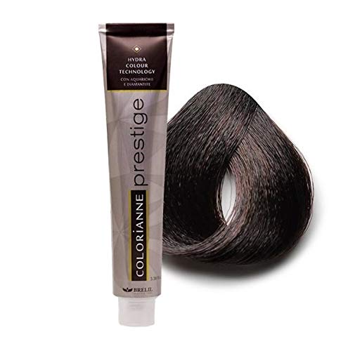 Brelil Colorianne Prestige Technologically Advanced Cream Dyeing Treatment Hydra Color Technology, Chocolate Brown, 100 ml./3.38 fl.oz. (4/38)