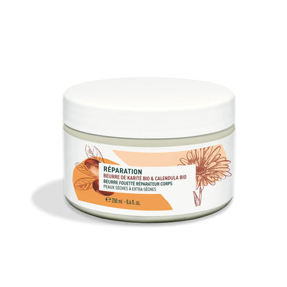 Yves Rocher Repairing Whipped Body Butter for Dry Skin, Intensely Nourish & Moisturize with Shea Butter Body Cream, 8.4 FL OZ