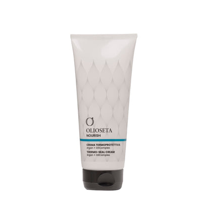Olioseta Nourish Thermo Seal Heat Protection Cream for Hair, Certified Organic Argan Oil - 200ml