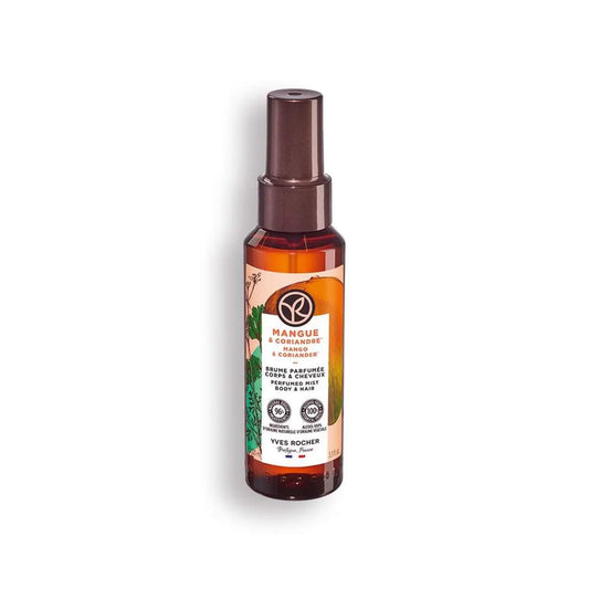 Yves Rocher Mango and Coriander Hair and Body Spray Long Lasting Mist Women 100 ml./3.3 fl.oz.