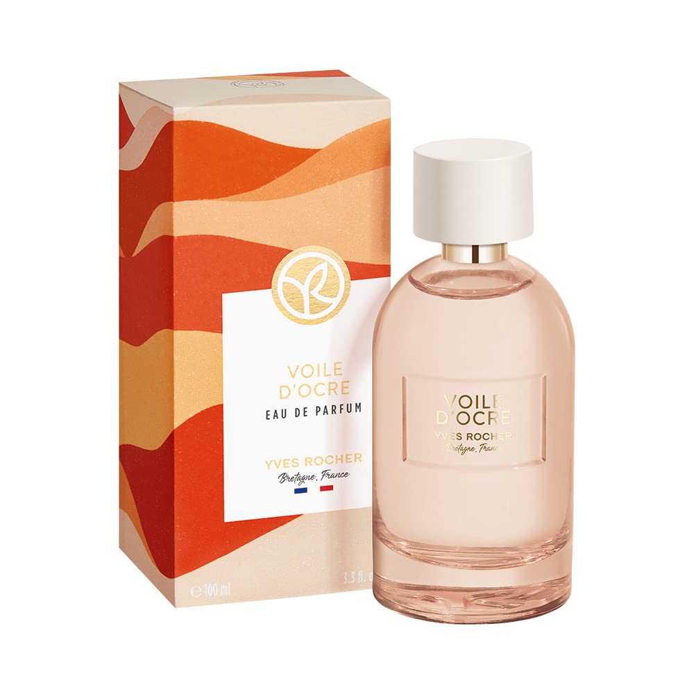 Yves Rocher Voile d'Ocre Eau de Parfum for Woman, Sensuality. Fresh, Radiant, 100 ml./3.3 fl.oz.