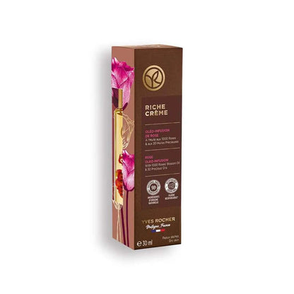 Yves Rocher Riche Creme Oleo - Infusion Natural Rose Petals Hydrating Serum- 30 ml. / 1 fl.Oz.