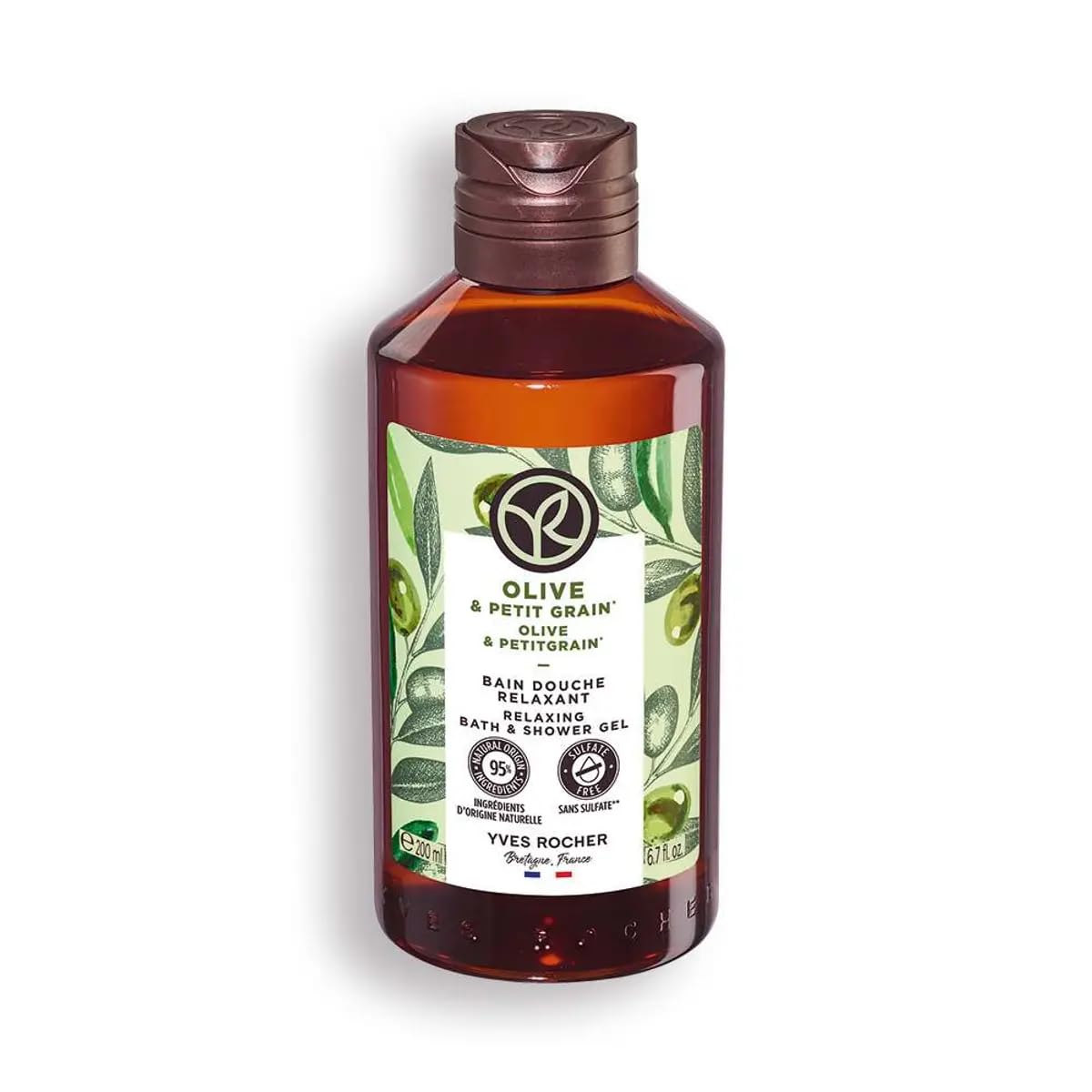 Yves Rocher Sensual Bath & Shower Gel Nourishing Moisturising - Olive Petitgrain 200 ml./6.7 fl. oz.