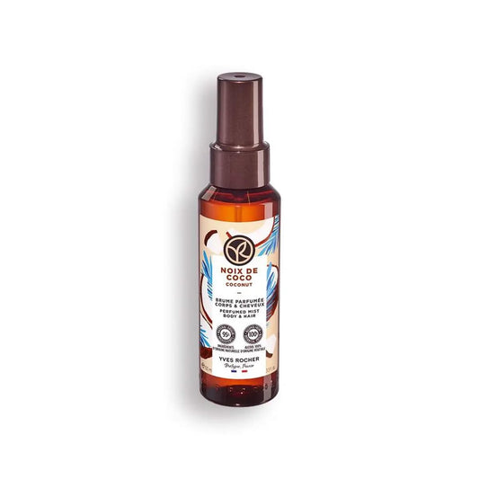 Yves Rocher Sweet Coconut Hair and Body Spray Long Lasting Mist Women 100 ml./3.3 fl.oz.