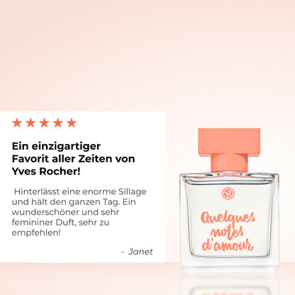 Yves Rocher Eau de Parfum Quelques Notes d`Amour, 50 ml. / 1.6 fl.oz.