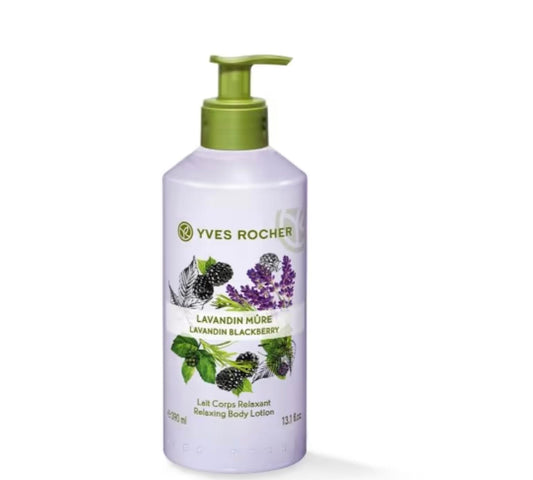 Yves Rocher Sensual Body Lotion Nourishing Moisturising - Lavandin Blackberry Scent Women Skin Day Care 390 ml./13.1 fl. oz.