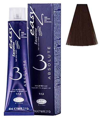 Lisap Easy Absolute 3 Hair Color Cream, 60 ml./2 fl.oz. (6/03 - Naturally Golden Dark Blonde)