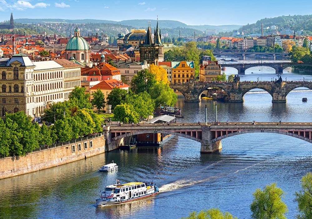 Castorland Puzzle 500 Pieces, View of Bridges in Prague - В-53087