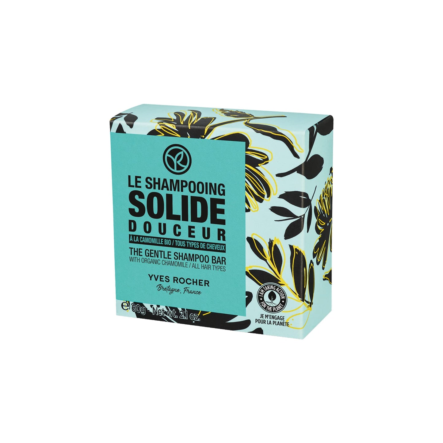 Yves Rocher Gentle Shampoo Bar ? Chamomile ? All Hair Types ? 60g ? 1 Ct