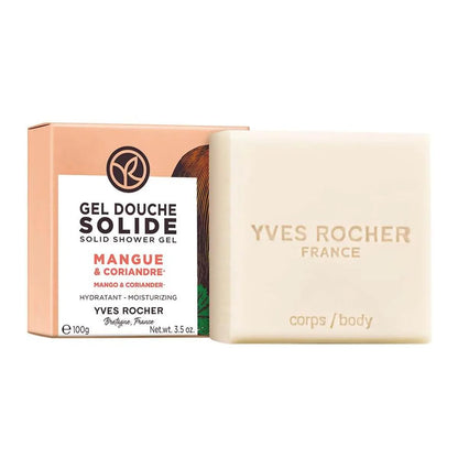 Yves Rocher Mango Coriander Nourishing Solid Shower Gel Bath & Body Routine Women Men Day Care No Soap 100 g./3.3 oz.