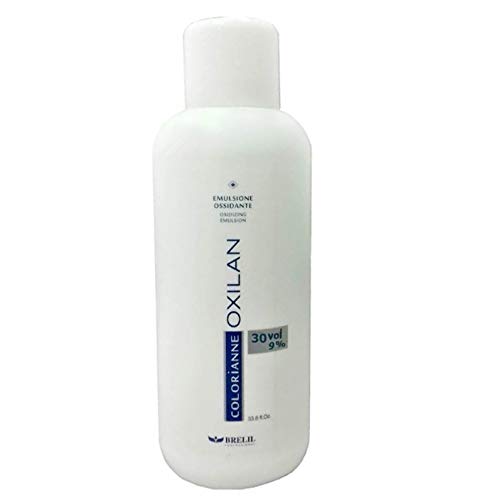 Brelil Colorianne Oxilan Oxidizing Emulsion Soft Perfumed Cream Developer, 1000 ml./33.81 fl.oz. (30 vol. (9%))