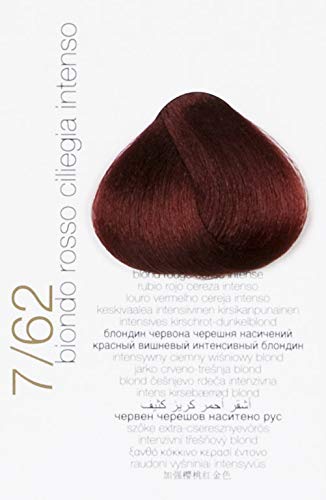Brelil Colorianne Prestige Technologically Advanced Cream Dyeing Treatment Hydra Color Technology, Cherry Red Blonde, 100 ml./3.38 fl.oz. (7/62)