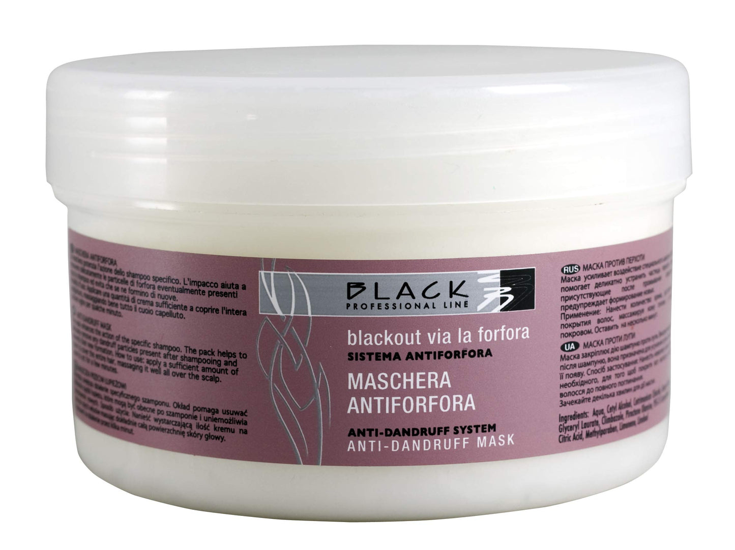 Black Professional Line Anti-Dandruff Mask, 500 ml./16.9 fl.oz.