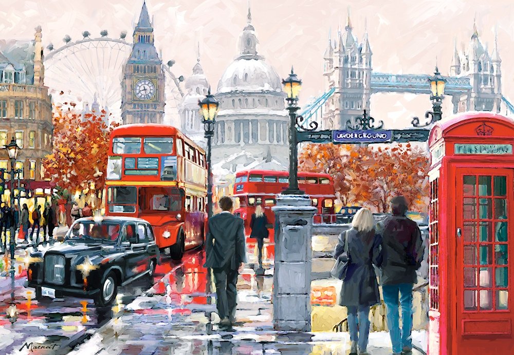Castorland Puzzle 1000 Pieces, London Collage - С-103140