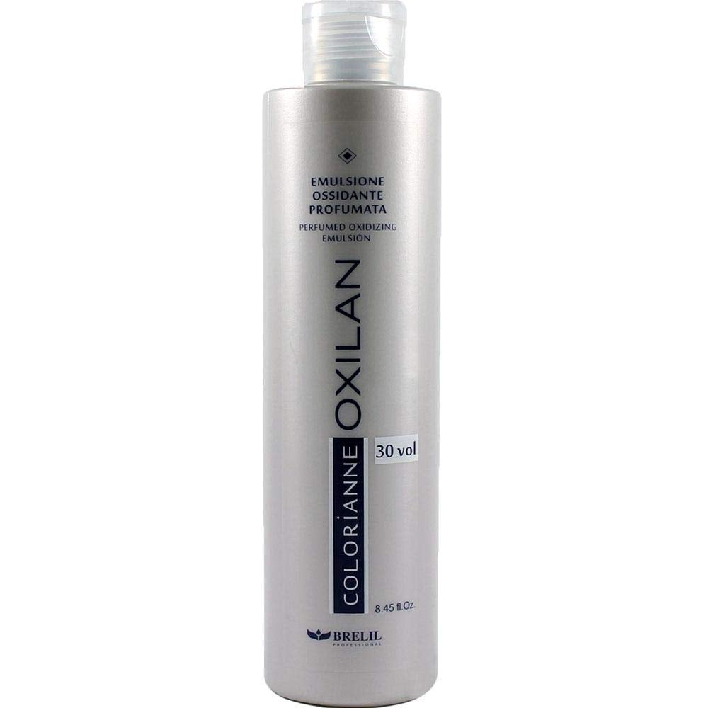 Brelil Colorianne Oxilan Oxidizing Emulsion Soft Perfumed Cream Developer, 250 ml./8.45 fl.oz. (30 vol. (9%))
