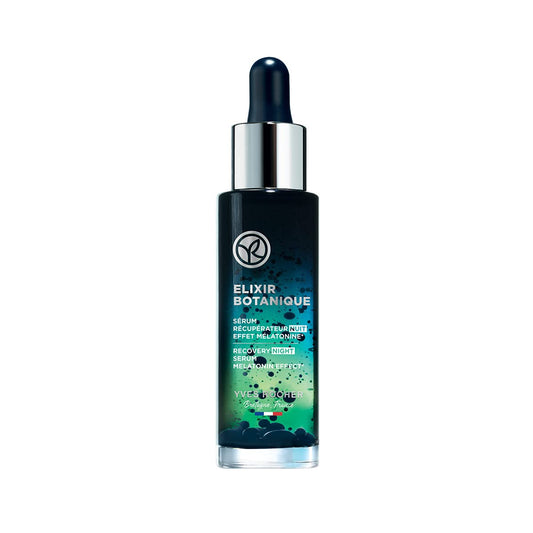 Yves Rocher Elixir Botanique Recovery Night Serum, Face Serum to Revitalize and Strengthen Skin, 1.01 Fl Oz