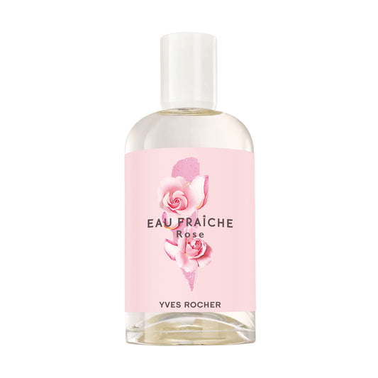 Yves Rocher EAU FRAICHE COLLECTION Rose EDT Spray for Women, Fragrance Fresh Scent Delicately, 100 ml./3.3 fl.oz.