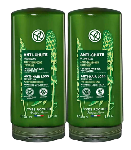 Yves Rocher Botanical Anti-Hair Loss Strengthening Conditioner Set of 2-200 ml./6.7 fl.oz. Best Gift Kit