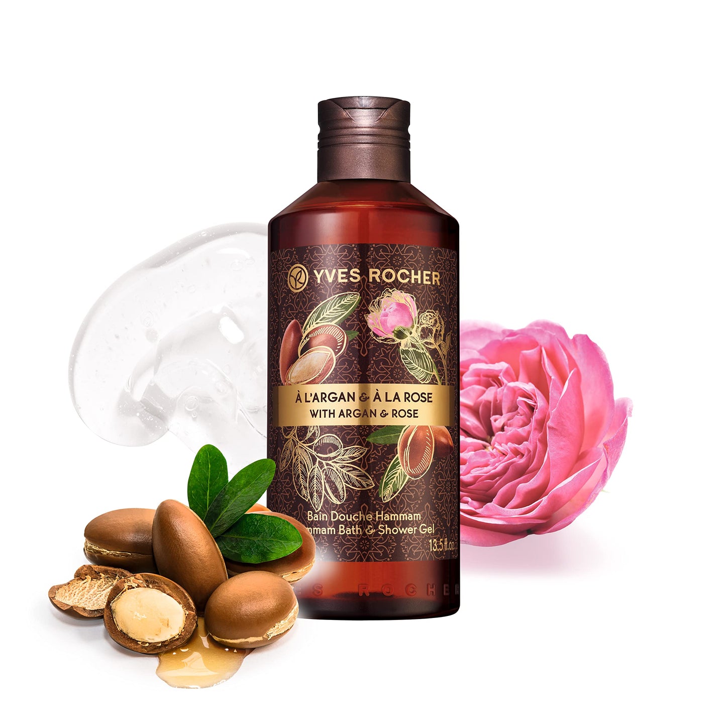 Yves Rocher Argan Rose Hammam Bath and Shower Gel (13.5 fl.oz.)