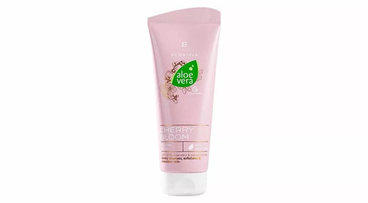 LR Health&Beauty Aloe Via Aloe Vera Cherry Bloom Shower Peeling Body Nourishing Gel 200 ml./6.7 fl.oz.