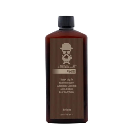 Barba Italiana Giacinto Shampoo for Men (250ml/8.45flOz) - Neutralizes Yellow Pigments for Brighter Hair